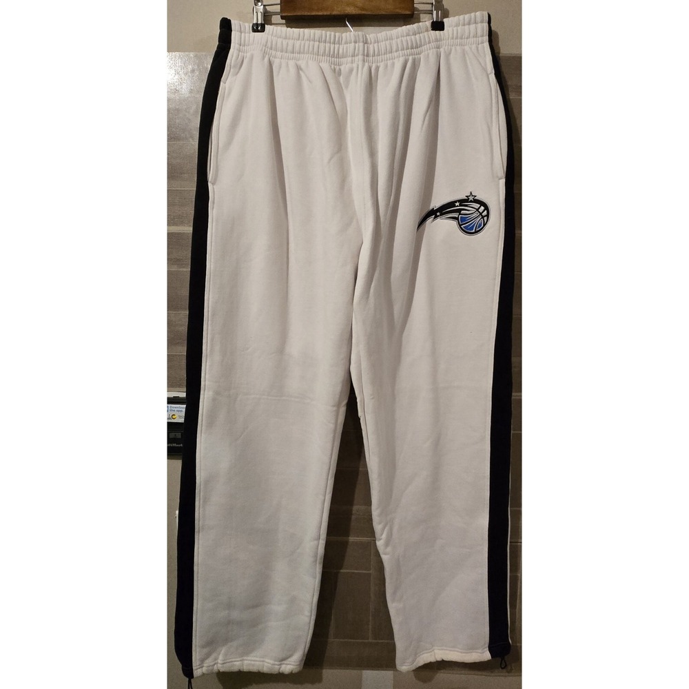 Vtg Orlando Magic Sweatpants NBA Fusion Sz XXL 2XL White Pants NWT Reebok Rare